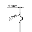 3D Táblás kerítés ANTRACIT RAL7016/1730mm/4-4mm/2505mm