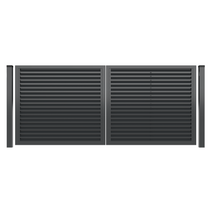 Lamellás kerítés kétszárnyú kapu PS004 150 cm-től