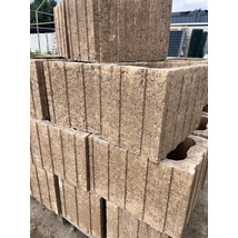 Lisszabon bordás kosár homok 30x45x30