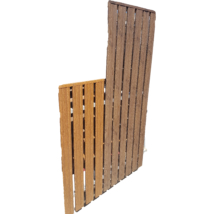 Síkfejű kerítésléc trapézlemezből - Famintás Dió (120cm-től)