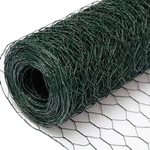 Zöld műanyag bevonatos csirkeháló 13x13/1,0mm/50cm (10m)