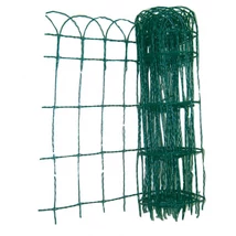 Horganyzott dekor háló PVC-vel Zöld - 650 mm