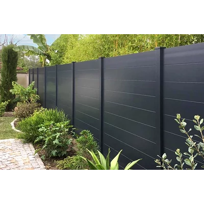 Zárt alumínium kerítésléc Barna 100x16 mm  - 5,85 m