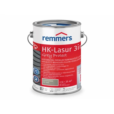 Remmers HK-Lasur 3in1 Plus Grey-Protect Ezüstszürke 0,75 l