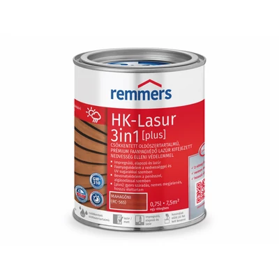 Remmers HK-Lasur 3in1 Plus Mahagóni 0,75 l