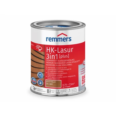 Remmers HK-Lasur 3in1 Plus Sötét tölgy 0,75 l