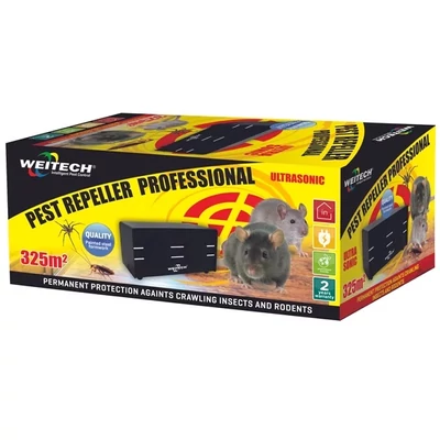 Weitech professzionális ultrahangos kártevő riasztó 325m2
