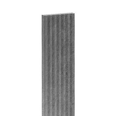 Műanyag bordázott teraszlap Szürke - 150x14x3 cm