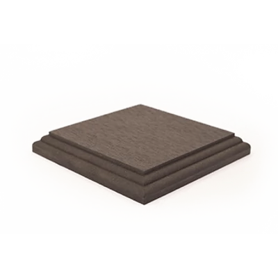 WPC Oszlop tető Sötétszürke 13,8x13,8 cm