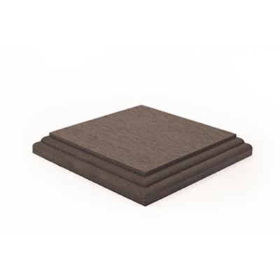 WPC Oszlop tető Sötétszürke 13,8x13,8 cm